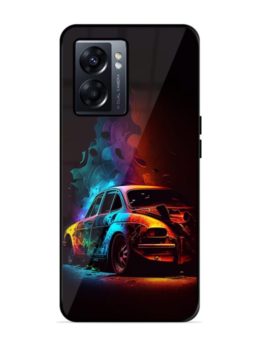 High Classic Car Art Glossy Metal Phone Cover for Oppo K10 (5G) Zapvi