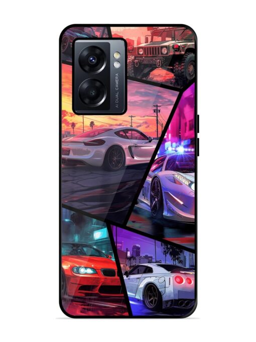 Ride In Pixels Glossy Metal Phone Cover for Oppo K10 (5G) Zapvi