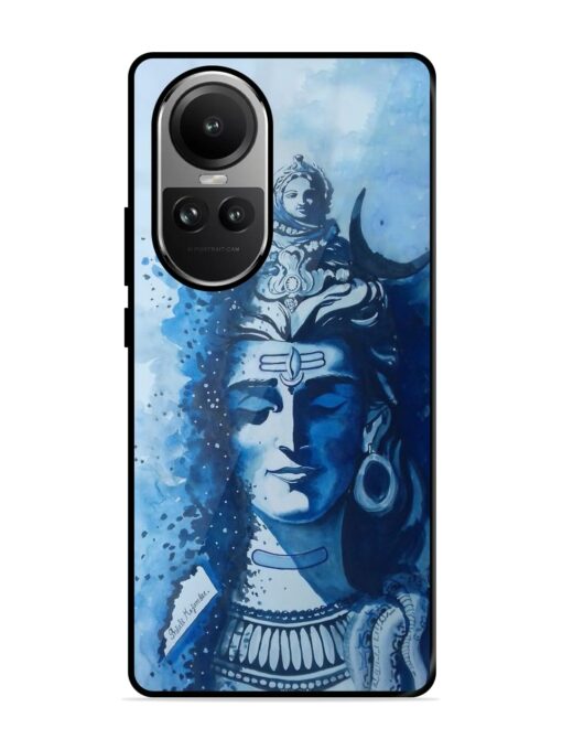 Shiv Art Glossy Metal Phone Cover for Oppo Reno 10 (5G)