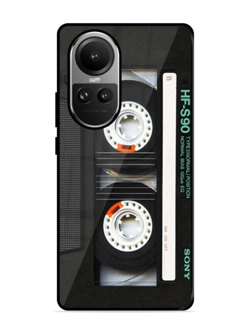 Sony Hf-S90 Cassette Glossy Metal Phone Cover for Oppo Reno 10 (5G) Zapvi