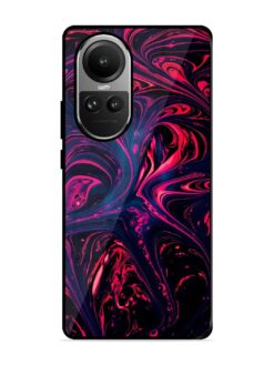 Abstract Background Glossy Metal Phone Cover for Oppo Reno 10 (5G)
