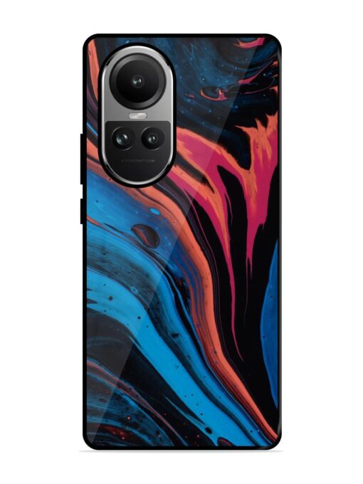 Liquefied Art Glossy Metal TPU Phone Cover for Oppo Reno 10 (5G) Zapvi