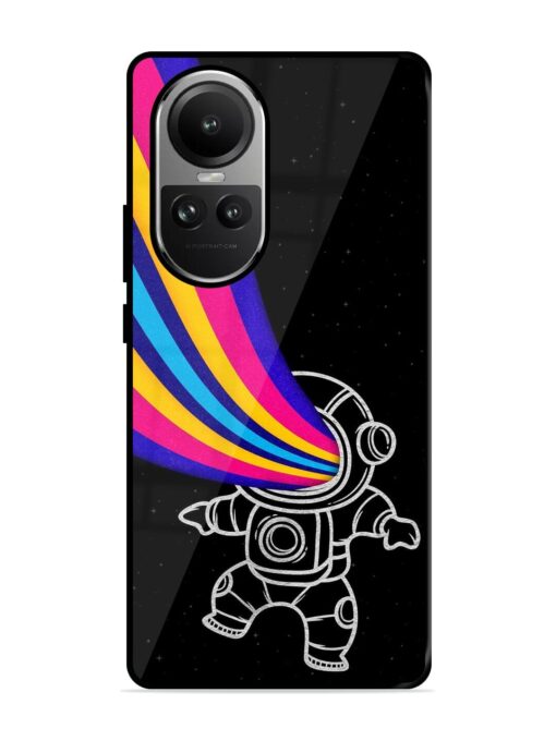 Astronaut Glossy Metal TPU Phone Cover for Oppo Reno 10 (5G) Zapvi