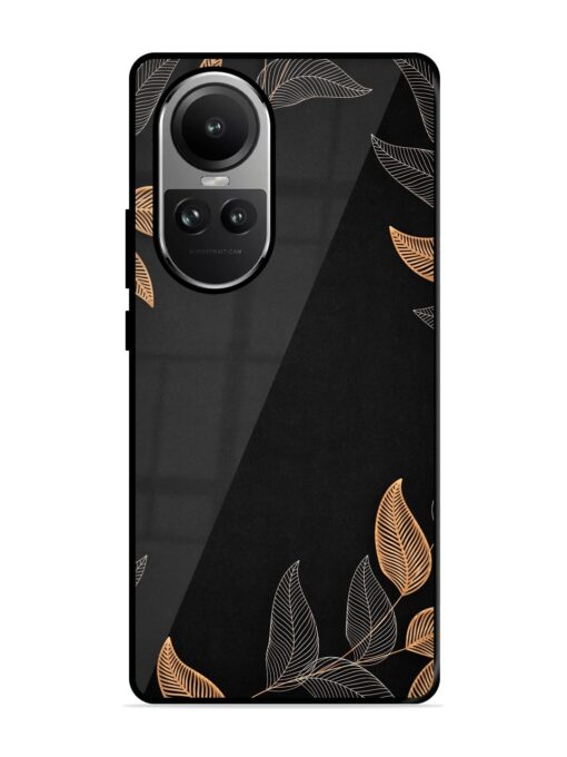 Foliage Art Glossy Metal Phone Cover for Oppo Reno 10 (5G) Zapvi