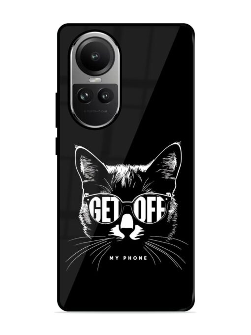 Get Off Glossy Metal TPU Phone Cover for Oppo Reno 10 (5G)