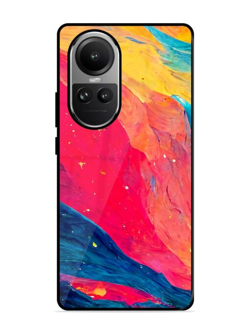 Starry Night Glossy Metal Phone Cover for Oppo Reno 10 (5G) Zapvi