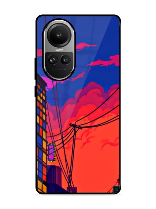 Sky At Morning Glossy Metal Phone Cover for Oppo Reno 10 (5G)