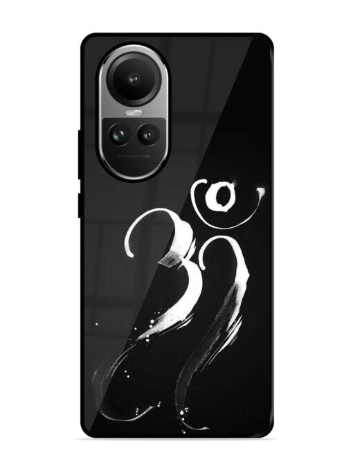 Om Logo Glossy Metal Phone Cover for Oppo Reno 10 Pro (5G) Zapvi