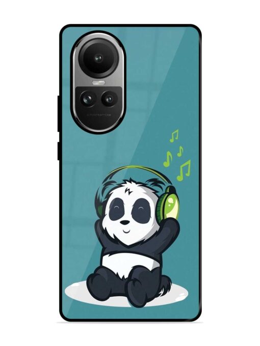 Music Panda Glossy Metal Phone Cover for Oppo Reno 10 Pro (5G) Zapvi