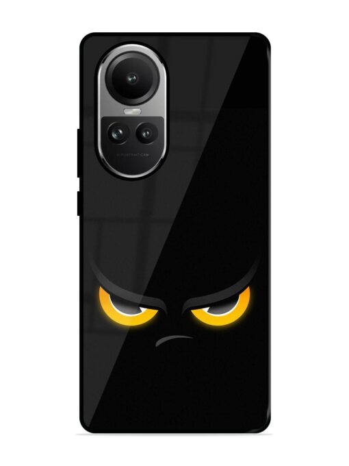 Scary Yellow Eye Glossy Metal TPU Phone Cover for Oppo Reno 10 Pro (5G)