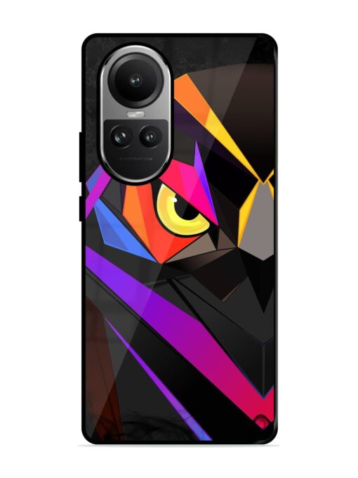 Wpap Owl Glossy Metal Phone Cover for Oppo Reno 10 Pro (5G) Zapvi