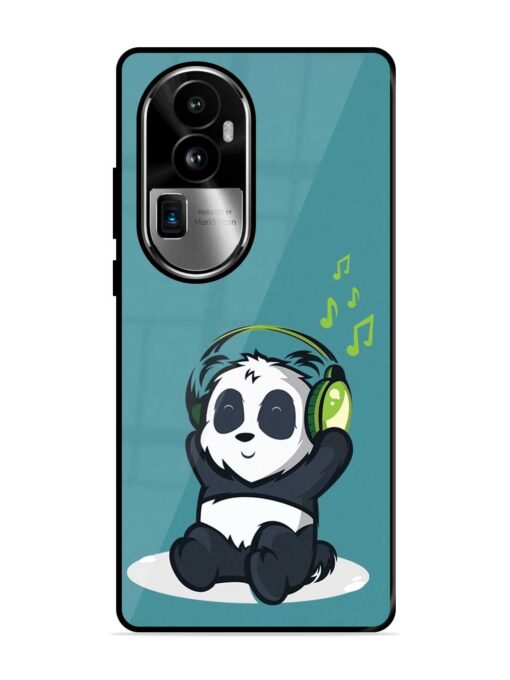 Music Panda Glossy Metal Phone Cover for Oppo Reno 10 Pro Plus (5G)