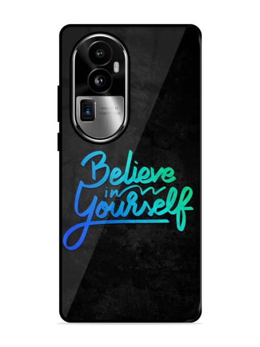 Believe In Yourself Glossy Metal Phone Cover for Oppo Reno 10 Pro Plus (5G)