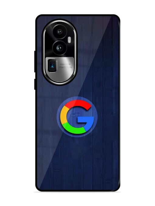 Google Logo Printed Glossy Metal TPU Phone Cover for Oppo Reno 10 Pro Plus (5G) Zapvi