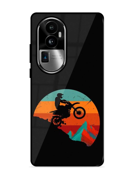 Mountain Bike Glossy Metal Phone Cover for Oppo Reno 10 Pro Plus (5G) Zapvi