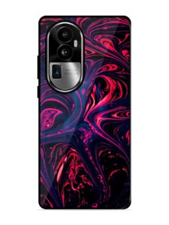 Abstract Background Glossy Metal Phone Cover for Oppo Reno 10 Pro Plus (5G)