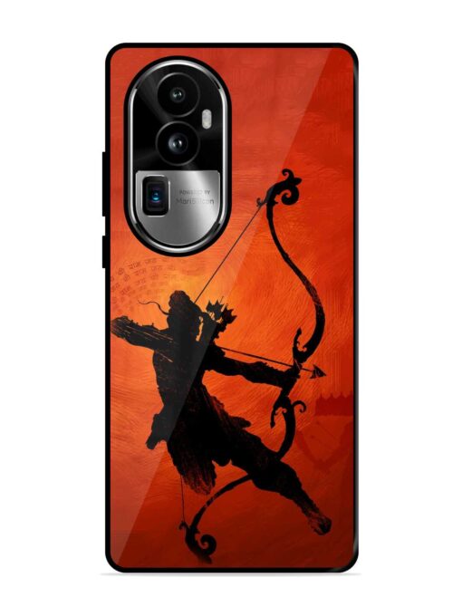 Illustration Lord Rama Glossy Metal Phone Cover for Oppo Reno 10 Pro Plus (5G) Zapvi