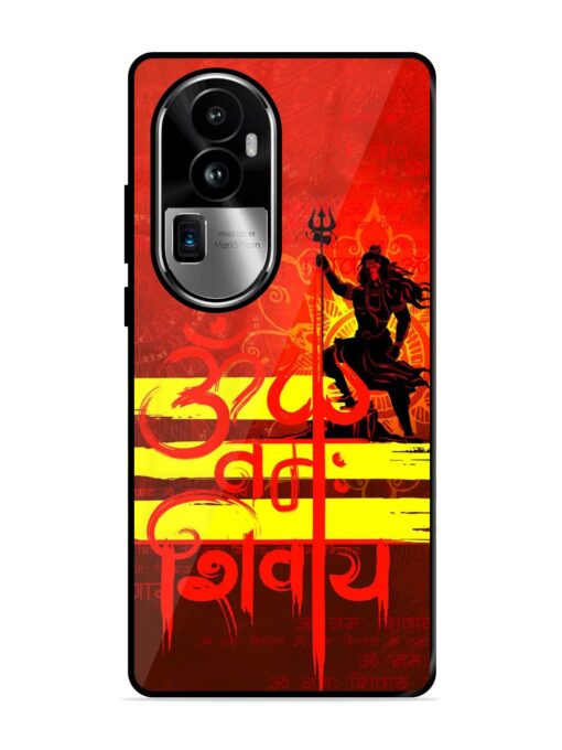 Illustration Lord Shiva Glossy Metal TPU Phone Cover for Oppo Reno 10 Pro Plus (5G) Zapvi