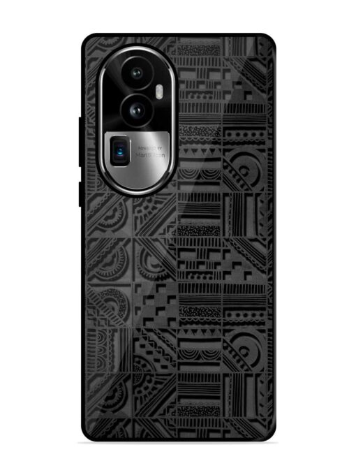 Seamless Pattern Glossy Metal Phone Cover for Oppo Reno 10 Pro Plus (5G) Zapvi