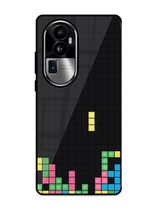 Square Game Glossy Metal TPU Phone Cover for Oppo Reno 10 Pro Plus (5G) Zapvi