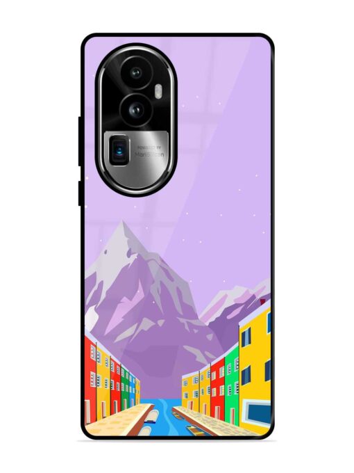 Venice City Illustration Glossy Metal Phone Cover for Oppo Reno 10 Pro Plus (5G) Zapvi