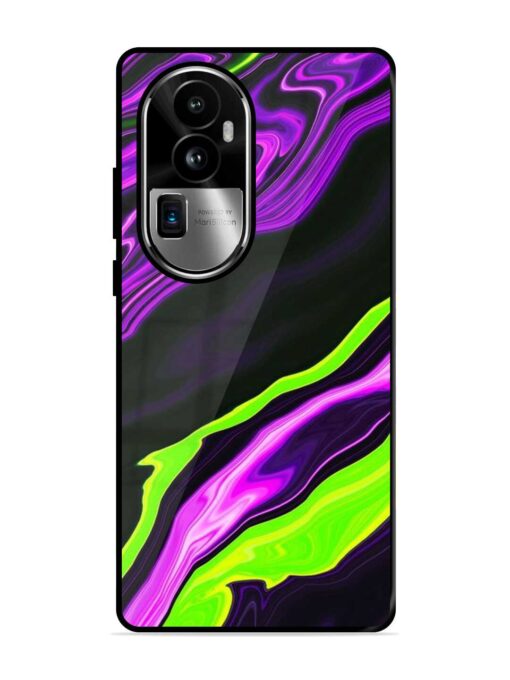 Bright Fluid Violet Glossy Metal Phone Cover for Oppo Reno 10 Pro Plus (5G)