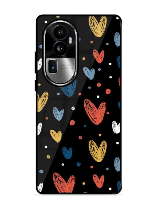 Happy Valentines Day Glossy Metal TPU Phone Cover for Oppo Reno 10 Pro Plus (5G) Zapvi