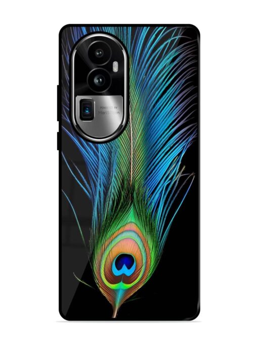 Peacock Feather Glossy Metal TPU Phone Cover for Oppo Reno 10 Pro Plus (5G) Zapvi