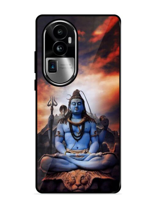 Jai Jai Shiv Glossy Metal Phone Cover for Oppo Reno 10 Pro Plus (5G) Zapvi