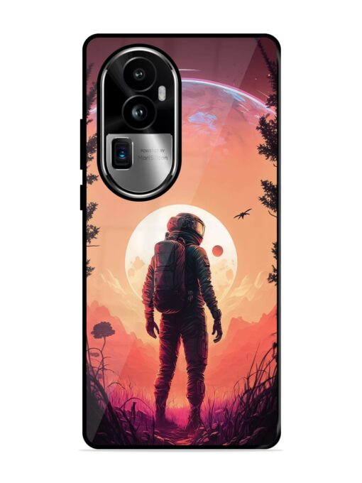 Red Sky At Morning Glossy Metal Phone Cover for Oppo Reno 10 Pro Plus (5G) Zapvi