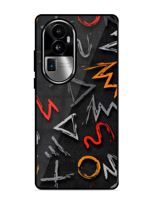 Grungy Graffiti Glossy Metal Phone Cover for Oppo Reno 10 Pro Plus (5G) Zapvi