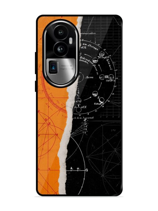 Planning Zoning Glossy Metal Phone Cover for Oppo Reno 10 Pro Plus (5G) Zapvi