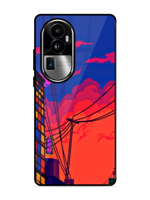 Sky At Morning Glossy Metal Phone Cover for Oppo Reno 10 Pro Plus (5G) Zapvi