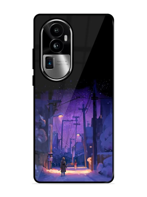 Winter Anime Art Glossy Metal Phone Cover for Oppo Reno 10 Pro Plus (5G) Zapvi