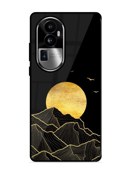 Golden Sunrise Glossy Metal Phone Cover for Oppo Reno 10 Pro Plus (5G) Zapvi