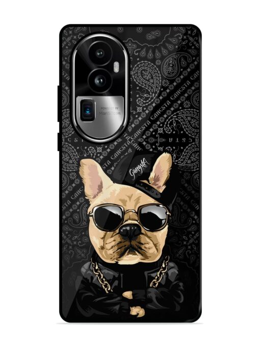 Gangsta Cool Sunmetales Dog Glossy Metal Phone Cover for Oppo Reno 10 Pro Plus (5G) Zapvi