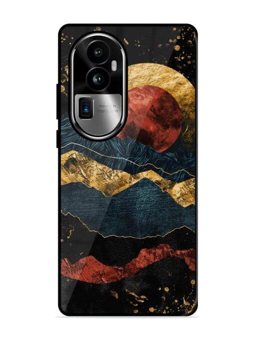 Gold Painting View Glossy Metal Phone Cover for Oppo Reno 10 Pro Plus (5G) Zapvi