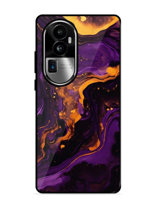 Painting Of A Purple Glossy Metal Phone Cover for Oppo Reno 10 Pro Plus (5G) Zapvi