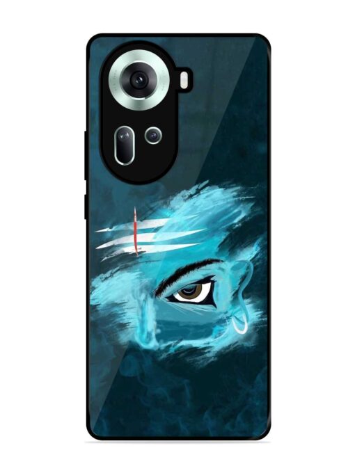 Lord Shiva Glossy Metal Phone Cover for Oppo Reno 11 (5G) Zapvi