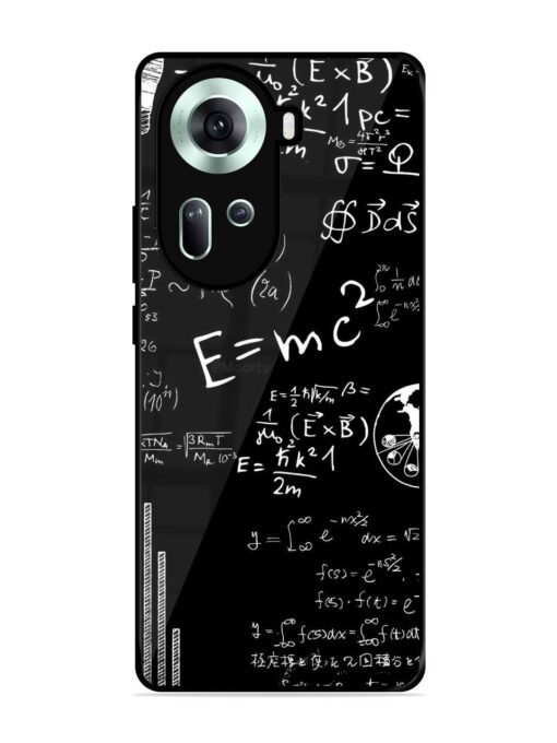 E=Mc2 Mass?Energy Equivalence Glossy Metal Phone Cover for Oppo Reno 11 (5G) Zapvi