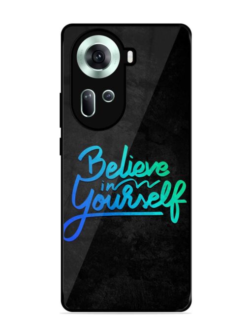 Believe In Yourself Glossy Metal Phone Cover for Oppo Reno 11 (5G) Zapvi