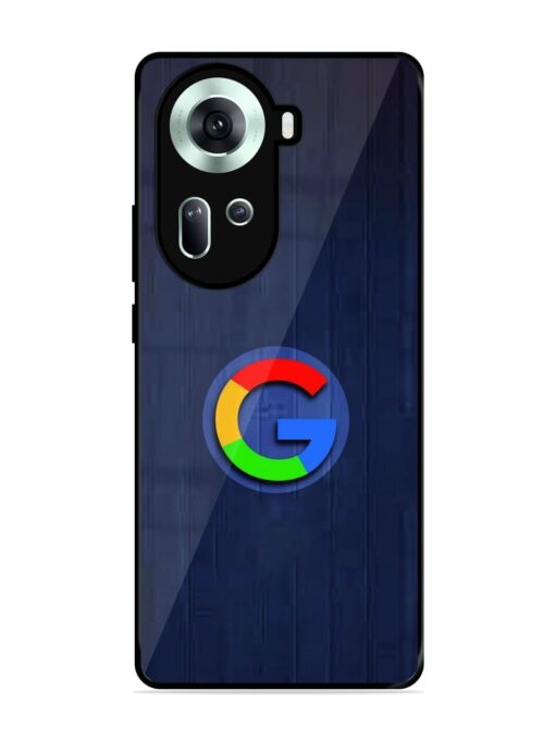 Google Logo Printed Glossy Metal TPU Phone Cover for Oppo Reno 11 (5G) Zapvi