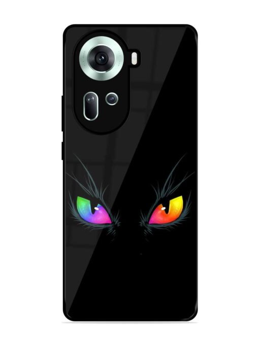 Cat Eyes Glossy Metal Phone Cover for Oppo Reno 11 (5G) Zapvi