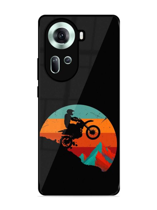 Mountain Bike Glossy Metal Phone Cover for Oppo Reno 11 (5G) Zapvi