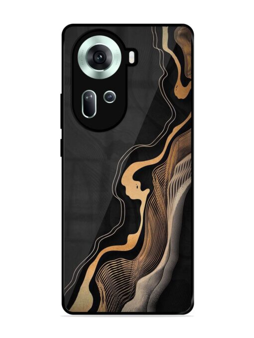 Abstract Art Glossy Metal TPU Phone Cover for Oppo Reno 11 (5G) Zapvi