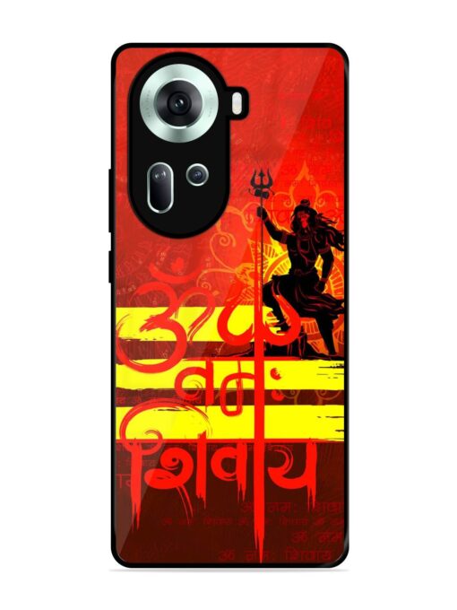 Illustration Lord Shiva Glossy Metal TPU Phone Cover for Oppo Reno 11 (5G)