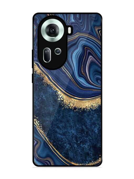 Abstract Background Blue Glossy Metal TPU Phone Cover for Oppo Reno 11 (5G) Zapvi