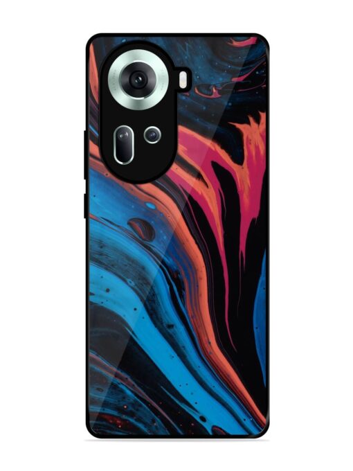 Liquefied Art Glossy Metal TPU Phone Cover for Oppo Reno 11 (5G) Zapvi