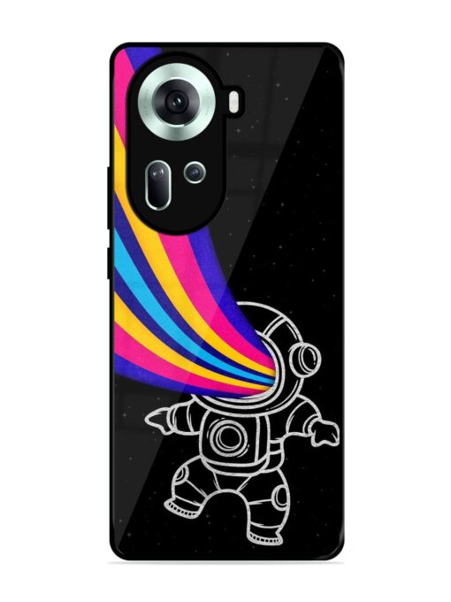 Astronaut Glossy Metal TPU Phone Cover for Oppo Reno 11 (5G) Zapvi