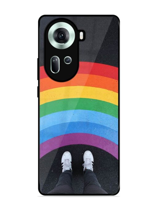 Legs Rainbow Glossy Metal TPU Phone Cover for Oppo Reno 11 (5G) Zapvi